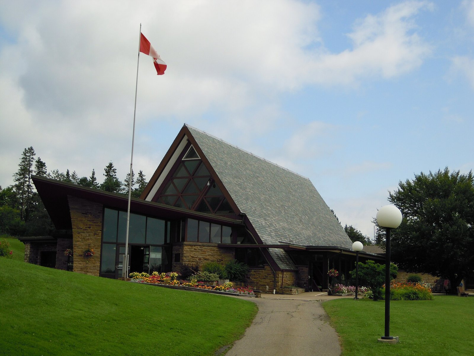 The Alexander Graham Bell National Historic Site visitor center in Baddeck