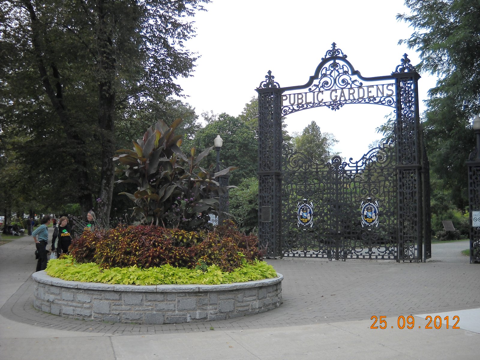 The entrance gates to the Halifax Public Gardens