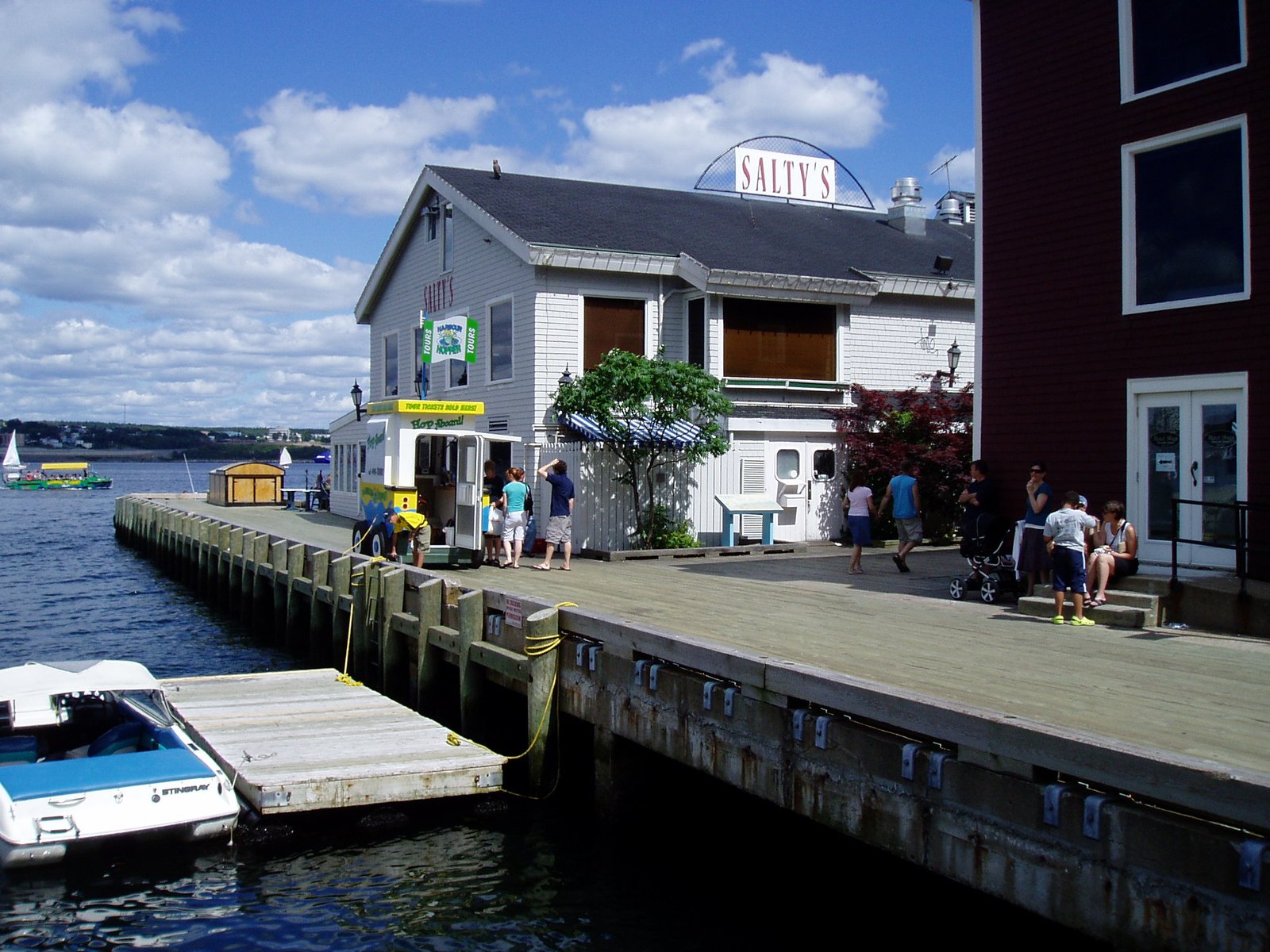 The boardwalk along the Halifax waterfront