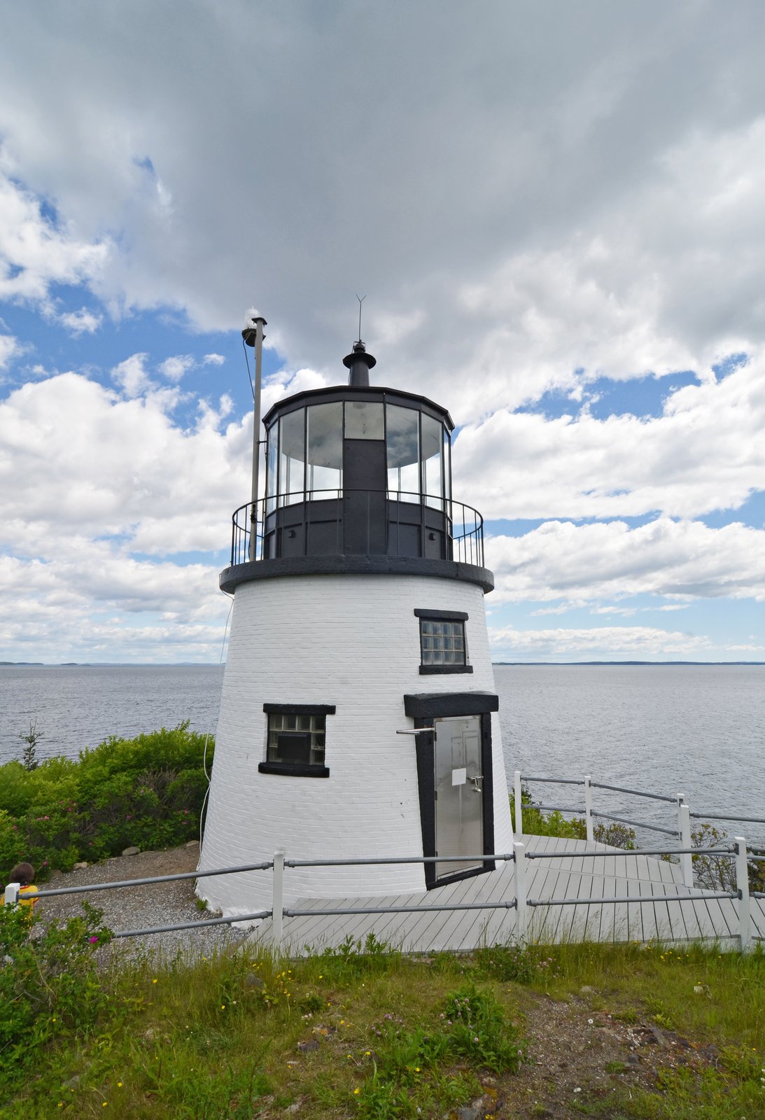 Owls Head Lighthouse on the cliffs above Penobscot Bay