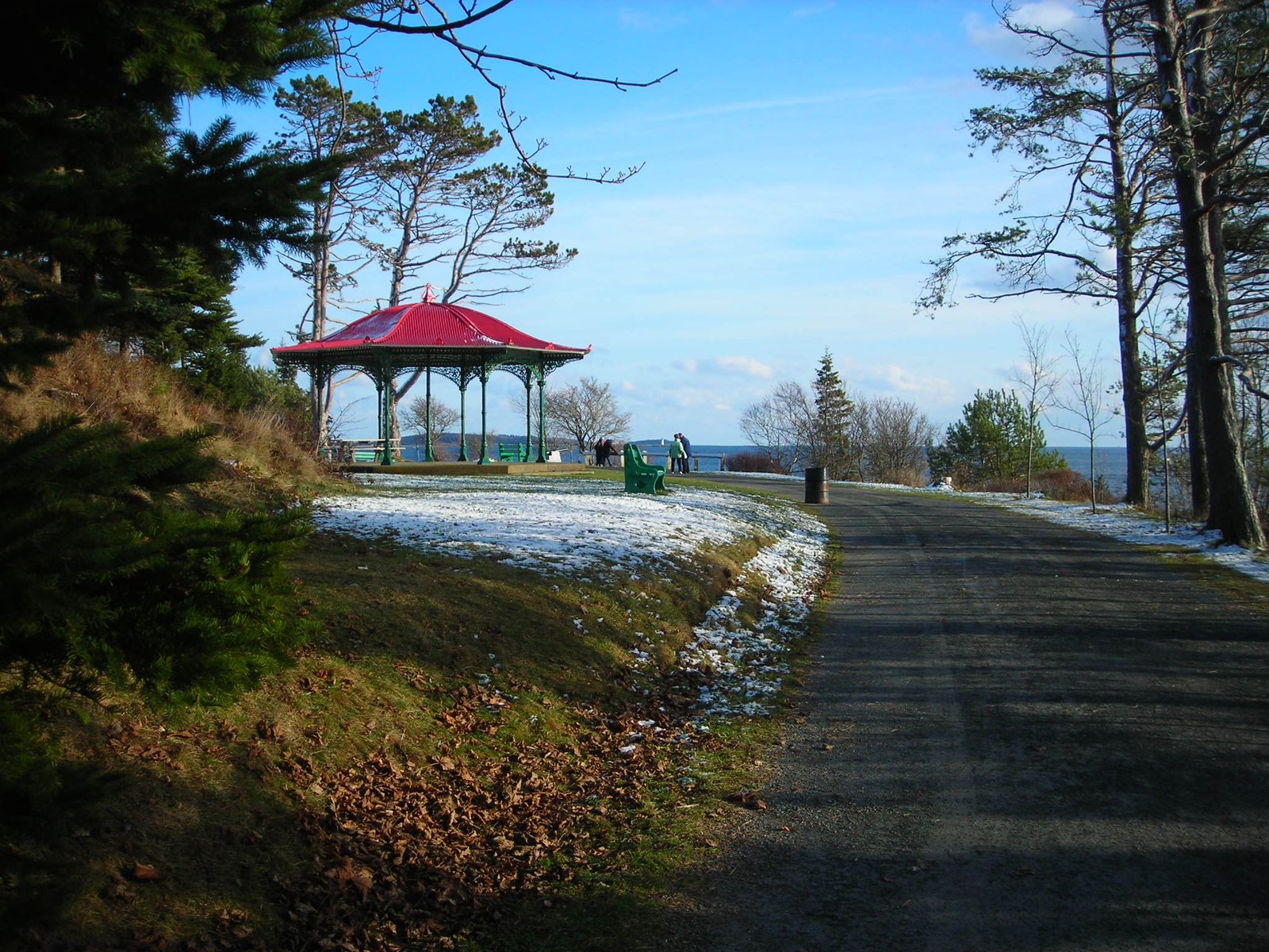 A pavilion overlooking the water in Point Pleasant Park